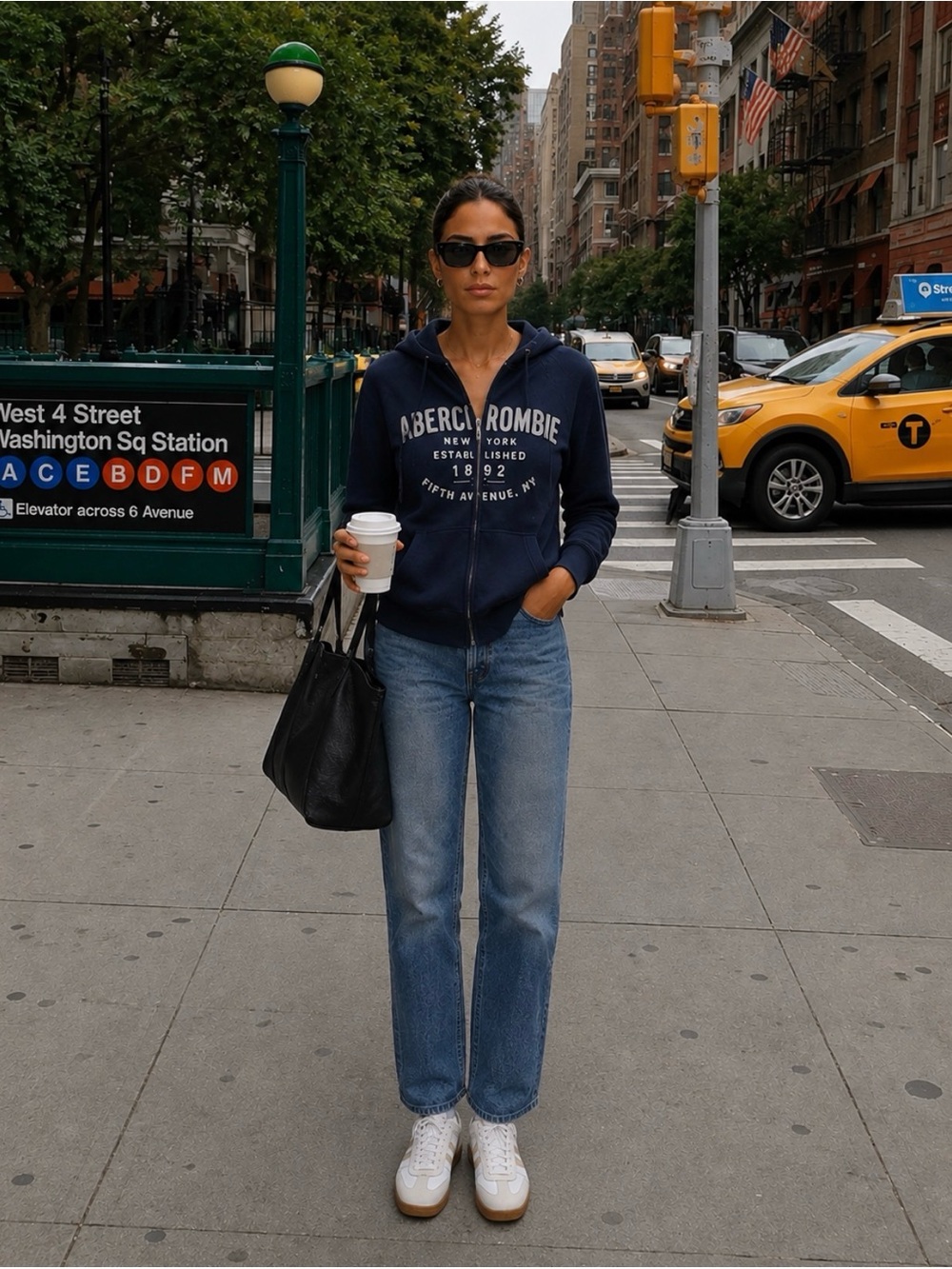 Abercrombie & Fitch Dark Blue Zip-Up